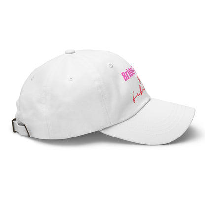 "Bride Squad Member & Fabulous" Classic Hat (Print) (White)